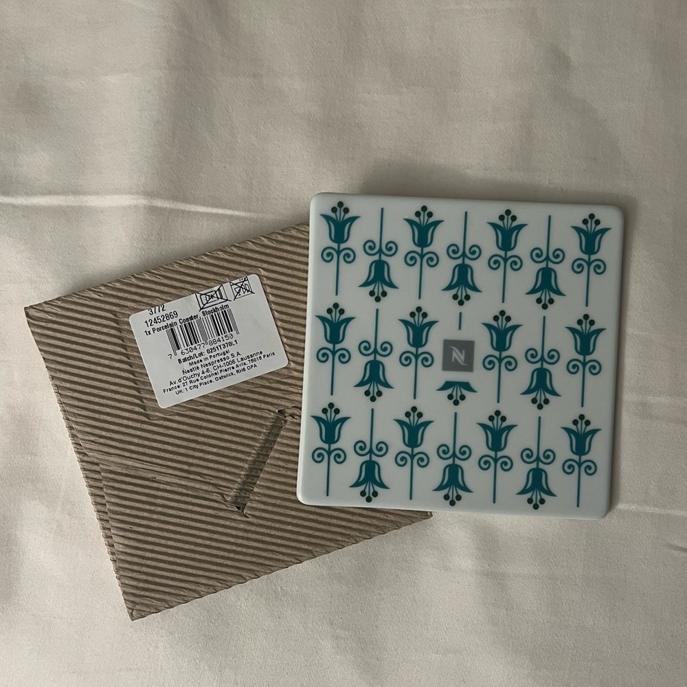 Nespresso Porcelain Coaster - Made in Portugal
